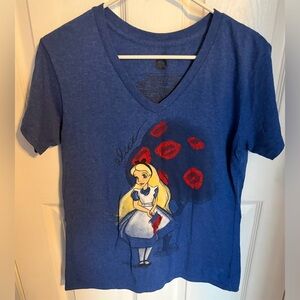 Alice in Wonderland Disney Tee, Juniors Size Large